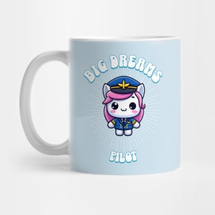 Big Dreams Pilot Unicorn Ocean Edition Mug